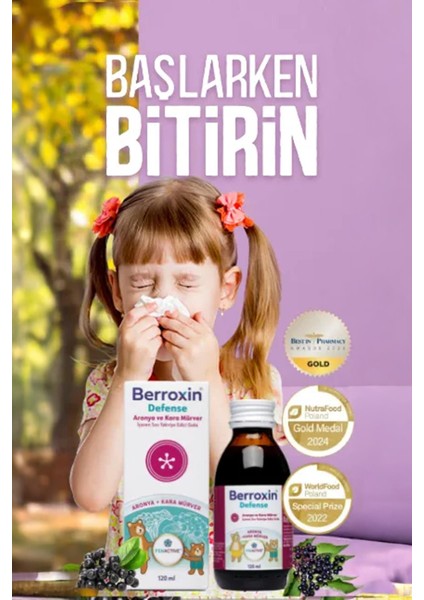 Berroxin Defense Şurup 120 ml 3 Adet fiyatları
