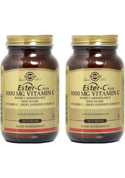 Solgar Ester-C Plus 1000 Mg 60 Tablet 2 Adet