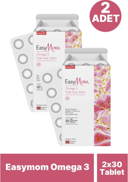 Easymom Omega 3 30 Tablet 2 Adet