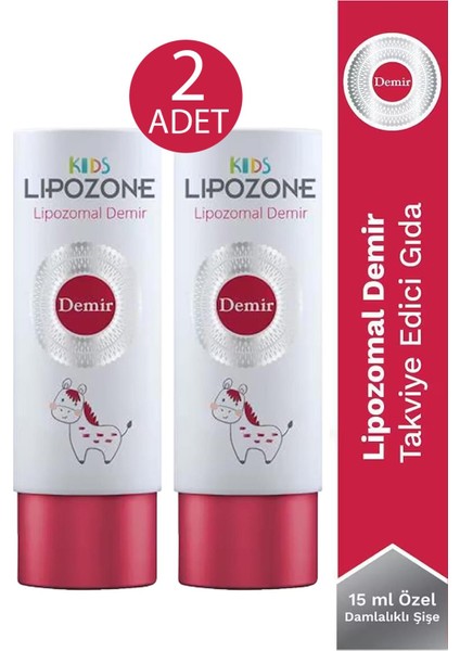 Asfstore Lipozone Kids Lipozomal Demir Drop 15 ml 2 Adet