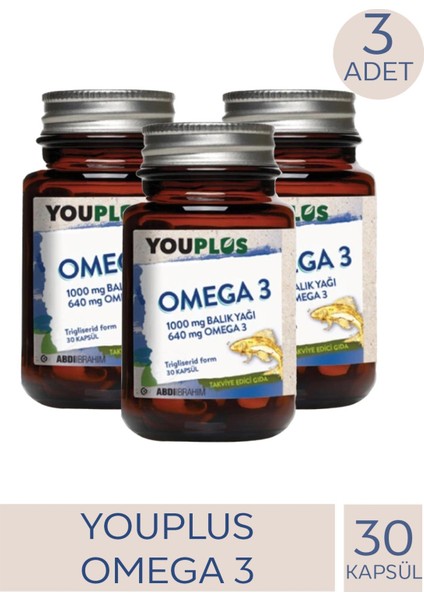 Youplus Omega 3 30 Kapsül 3 Adet
