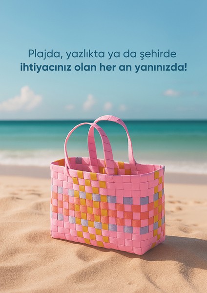 El Örgüsü Sepet Çanta - Plaj Çantası fırsatları
