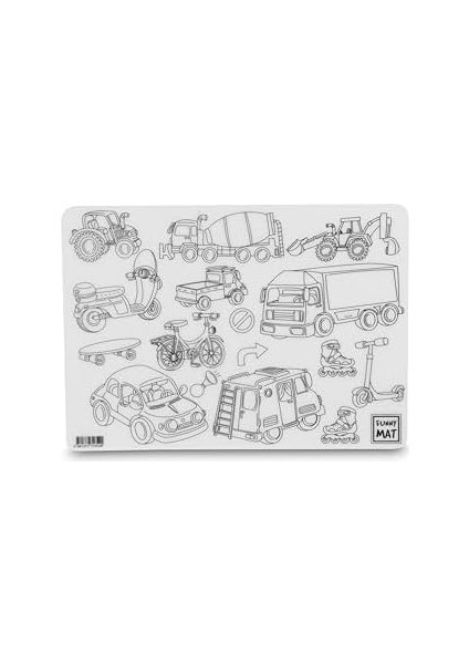Çocuk Funny Mat - Araçlar 25X35CM - Yeni fiyatları