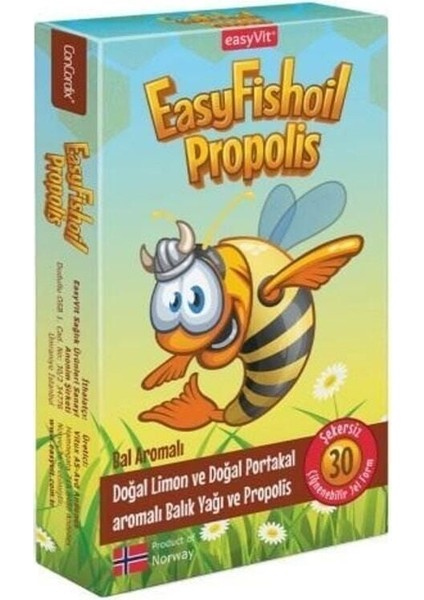 Easyfishoil Propolisli Omega 3 Jel Tablet 30'lu