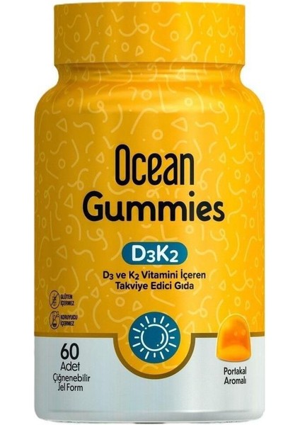 Ocean Gummies D3 K2 Vitamini 60 Adet