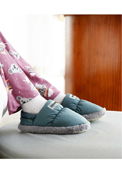 Mold Gray Parachute Child Slipper Çocuk Günlük Ev Pandufu Par-Ckı Yeşil modelleri