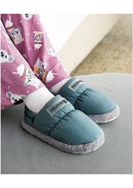 Mold Gray Parachute Child Slipper Çocuk Günlük Ev Pandufu Par-Ckı Yeşil fırsatları