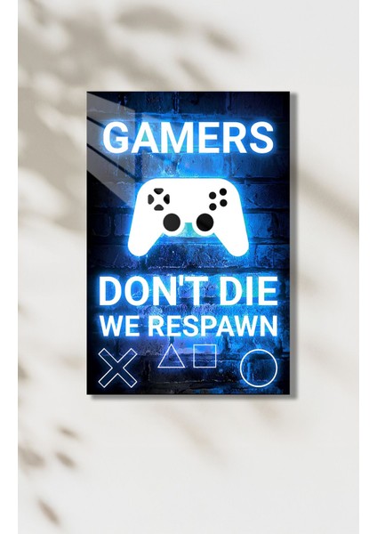 Oyun Konsolu Temalı Gamers Dont Die Hd Metal Tablo Poster fiyatları