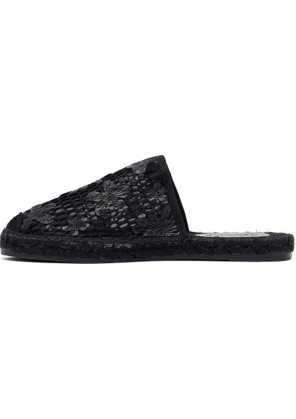 Kadın Siyah Desenli Espadril Terlik 25SFD20626F