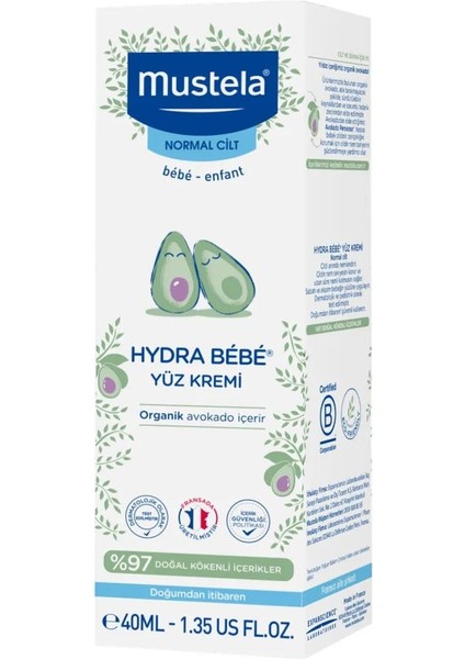 Mustela Hydra Bebe Face Cream 40 ml