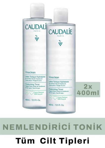 Caudalie Vinoclean Moisturizing Toner 400 ml 2 Adet