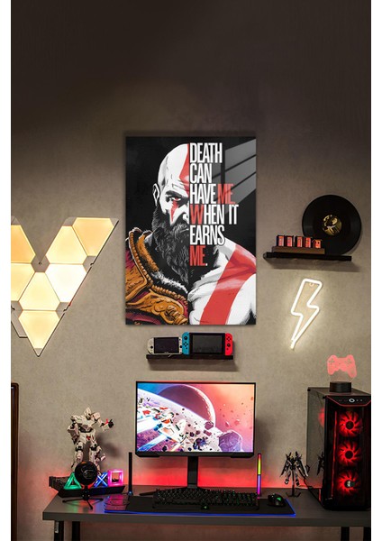 Gow Kratos Temalı Hd Metal Tablo Poster