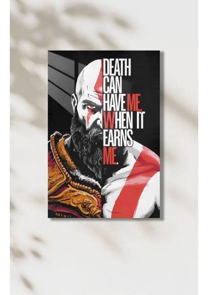 Gow Kratos Temalı Hd Metal Tablo Poster fiyatları