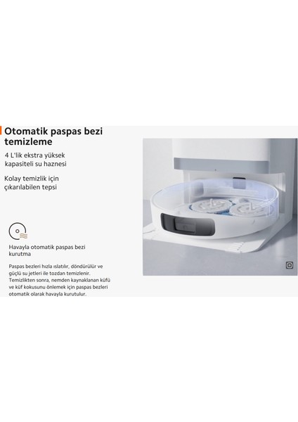 Akıllı Robot Süpürge – Evinizi Kendi Kendine Süpürür ve Siler, Toz Boşaltmaya İhtiyaç Duymadan 75 Gün + Yedek Fırça,Hepa Filtre,Mop Seti-11 Parça