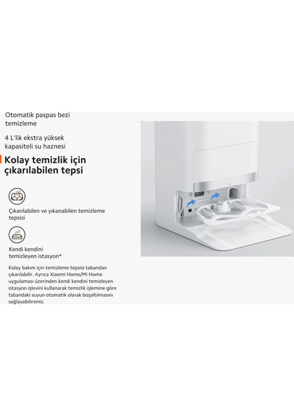 Akıllı Robot Süpürge – Evinizi Kendi Kendine Süpürür ve Siler, Toz Boşaltmaya İhtiyaç Duymadan 75 Gün + Yedek Fırça,Hepa Filtre,Mop Seti-11 Parça