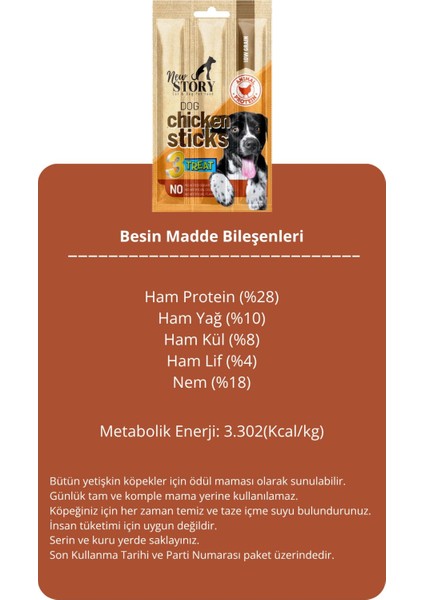 Dog Chicken Stick 3 Adet 3X11GR. Tavuklu, Çubuk, Köpek Ödül Maması fırsatları