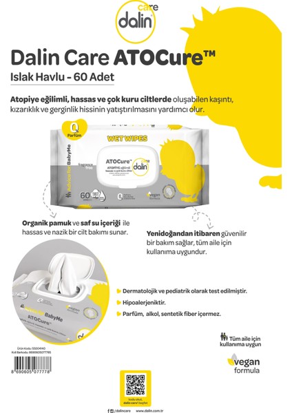 Dalin Atocure Islak Mendil 60'lı fiyatları