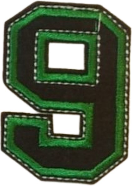 Ütü İle Yapışan 9 Rakamı Arma 4x5 cm