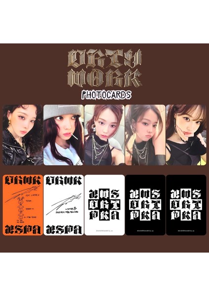 Aespa Winter '' Dirty Work '' Photocards Set