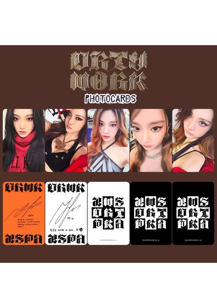 Aespa Ningning '' Dirty Work '' Photocards Set