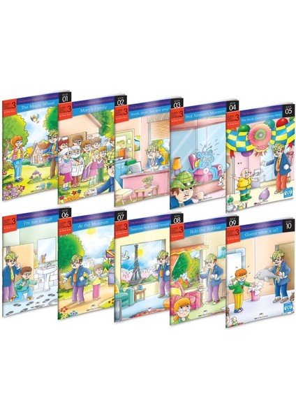Ingilizce Ilkokul 3.sınıf Hikaye 10'lu Set Karekod Dinlemeli