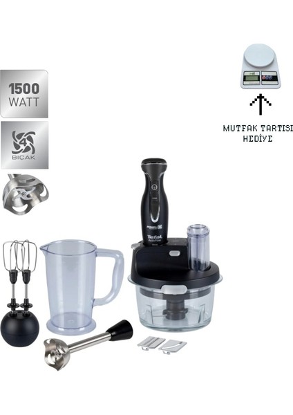 HB2358 Powelix Activflow Expert Blender 1500 W Cam Hazneli Siyah