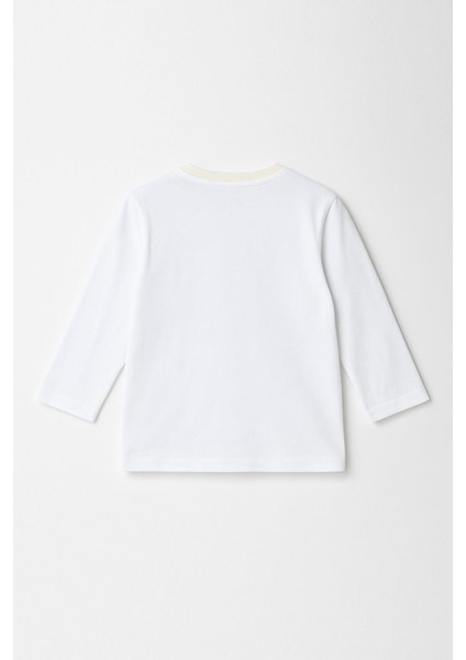 Erkek Çocuk %100 Pamuk Adventure Baskı Uzun Kollu Tişört - Beyaz (3-4 Yaş 8-9 Yaş) modelleri