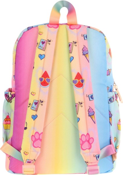 Kids Dört Bölmeli Kız Çocuk Silikon Aksesuarlı Mavi Sarı Ilkokul Çantası modelleri