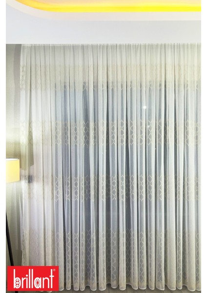 Gold Yaprak 1/2 Seyrek Pileli Ütü Istemez Kırışmaz 4 Sıra Işlemeli Tül Perde modelleri