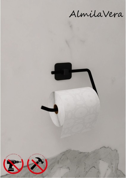 Yapışkanlı Siyah Banyo Köşeliği 3 Katlı Köşe Rafı Uzun Havluluk ve Tuvalet Kağıtlık Set fırsatları
