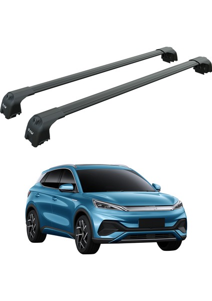 Byd Atto 3 2020-2025 Portbagaj Taşıyıcı Ara Atkisi - Ara Çubuk Paw Pro 2 Siyah