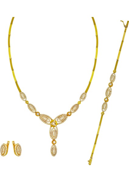 22 Ayar Altın Üçlü Set