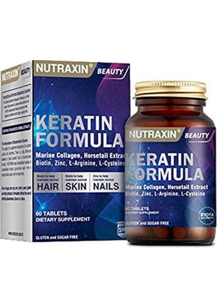 Asfstore Nutraxin Keratin Formula 60 Tablet