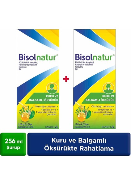 Bisolnatur Bitkisel Şurubu 128 gr 2 Adet