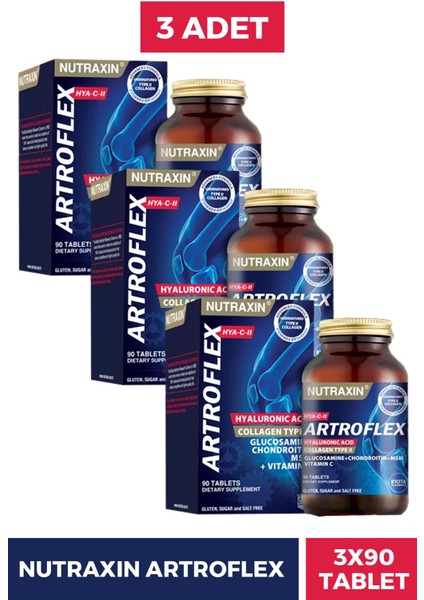 Nutraxin Artroflex Hya-C-Iı 90 Tablet Kolajen 3 Adet