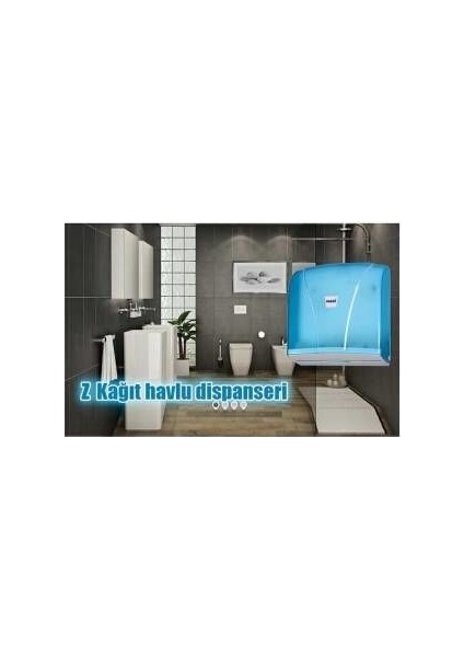 Havlu Kağıt Z Katlı + Palex 200'LÜ Krom Dispenser