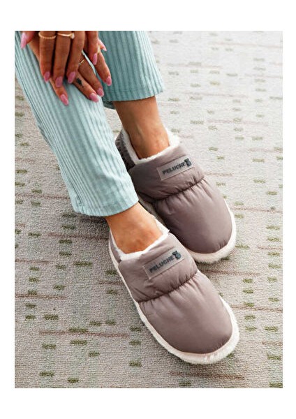 Dark Plum Parachute Women Slipper Kadın Günlük Ev Pandufu Par-Kkm Kahverengi modelleri