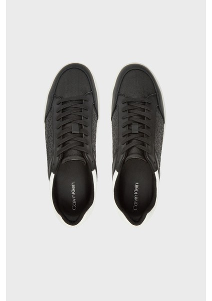 Deri Monogram Logo Baskılı Sneaker Ayakkabı HM0HM018990GM Erkek Ayakkabı HM0HM01899 0gm