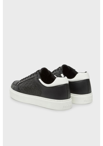 Deri Monogram Logo Baskılı Sneaker Ayakkabı HM0HM018990GM Erkek Ayakkabı HM0HM01899 0gm