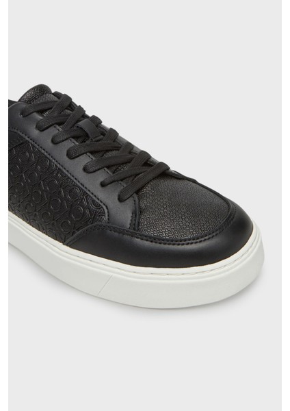 Deri Monogram Logo Baskılı Sneaker Ayakkabı HM0HM018990GM Erkek Ayakkabı HM0HM01899 0gm