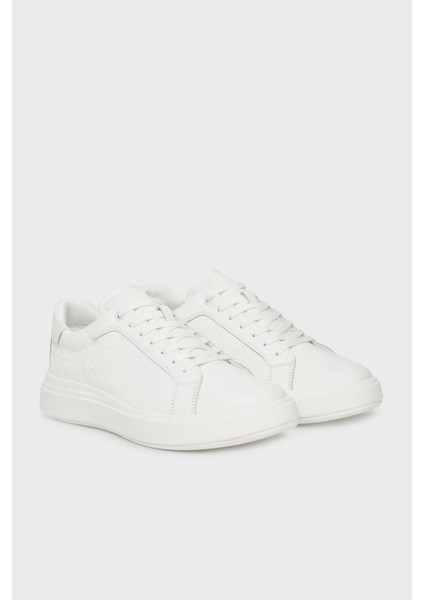 Deri Logolu Kalın Taban Sneaker Ayakkabı HM0HM019700K4 Erkek Ayakkabı HM0HM01970 0k4
