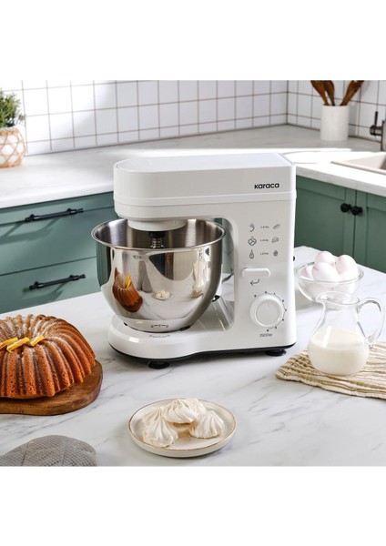 Chef 5 L Lik Paslanmaz Çelik Hazneli Stand Mikser Beyaz 1500W Ultra Güçlü Motor fiyatları