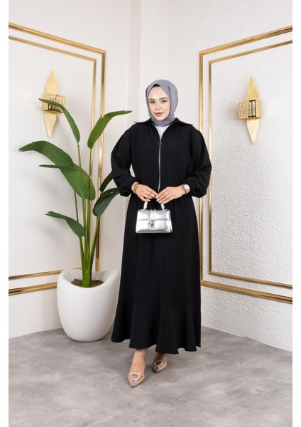 Kadın Çilek Kumaş Fermuarlı Siyah Ikili Takım fiyatları