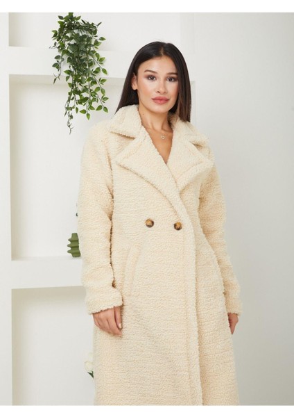 Kadın Astarlı Peluşlu Kaban