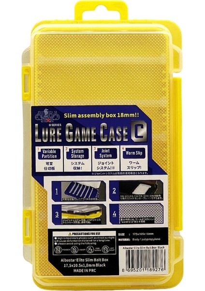 Alba Star Elite Lure Game Case C 10.5 cm Balıkçı Kutusu