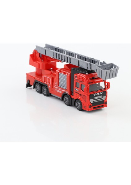 4’lü Metal Kafalı Çek Bırak Özellikli 19 Cm İtfaiye Seti