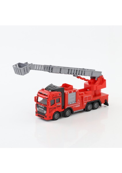 4’lü Metal Kafalı Çek Bırak Özellikli 19 Cm İtfaiye Seti