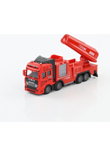 4’lü Metal Kafalı Çek Bırak Özellikli 19 Cm İtfaiye Seti