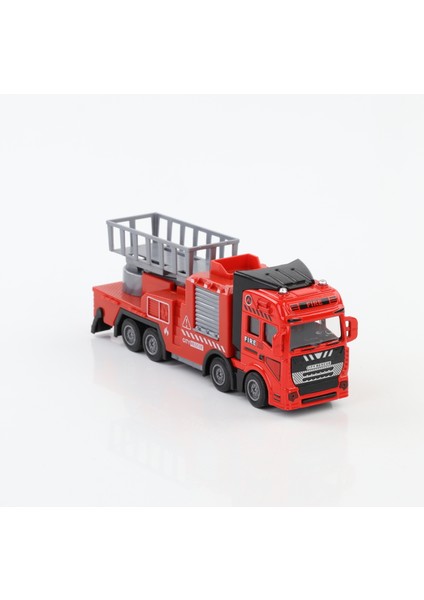 4’lü Metal Kafalı Çek Bırak Özellikli 19 Cm İtfaiye Seti