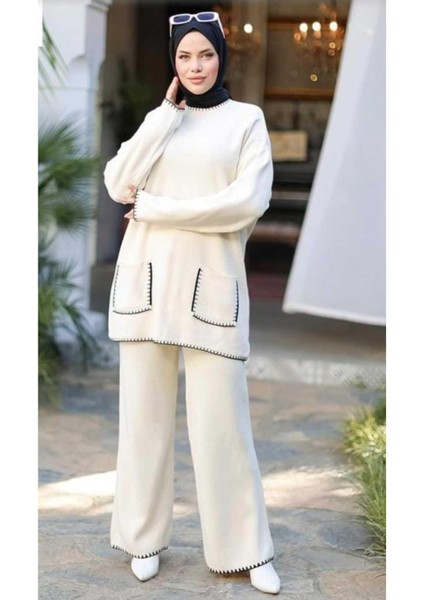 Kadın Cep Detaylı Triko Takım fiyatları